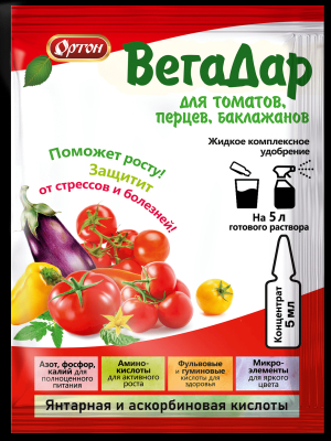 ВегаДар для Томатов, перцев, баклажан 5мл (Ортон) 10/100