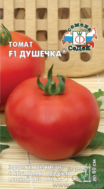 Томат Душечка F1 0,05г ц/п (Седек) детерм. 250г.раннес.