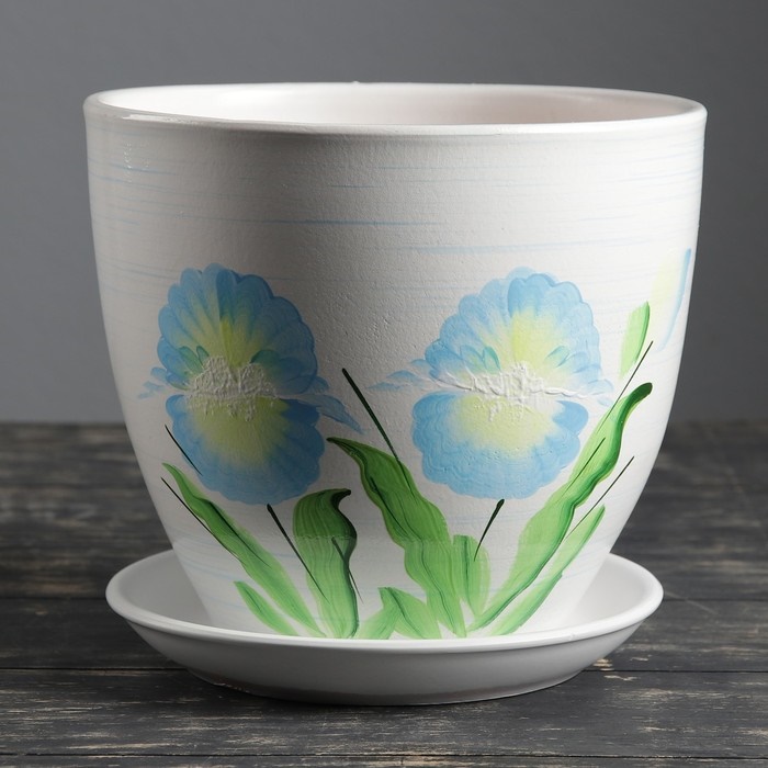 Горшок керамич Ирис 2,4л (Беларусь)