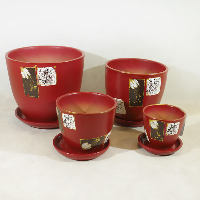 Горшок керамич Лотос 0,75л (Беларусь)