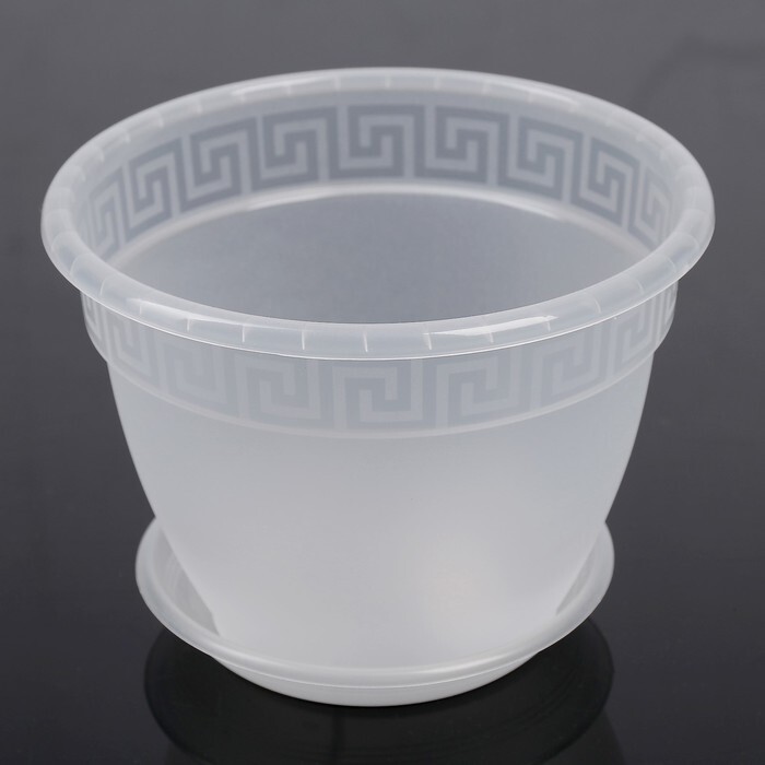 Горшок для Орхидей Антик 19 прозрачный 2,6л (Техпласт)