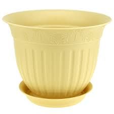 Кашпо Виноград 29 с/п 6л крем (Техпласт)