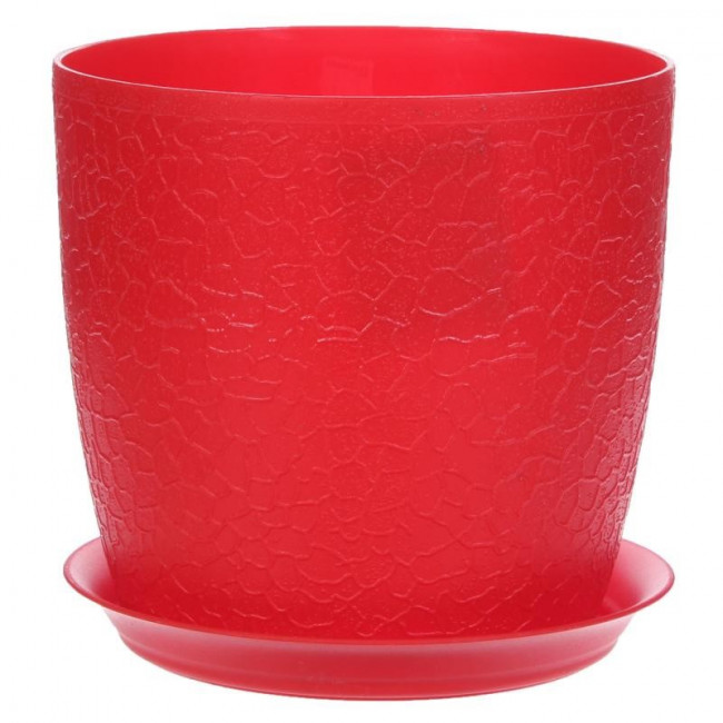 Кашпо Верона 16 2,3л с/п красный М3096 (М пласт)