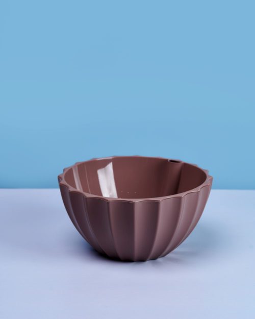 Кашпо Ракушка 2,4л с дрен.вставкой Мокко (ПластАвеню)