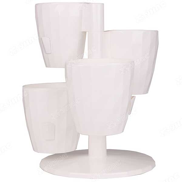 Кашпо Каскад RUBY Квадро Белый 1л КШ-8689 (ВМС)