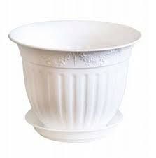 Кашпо Виноград 29 с/п 6л белый (Техпласт)