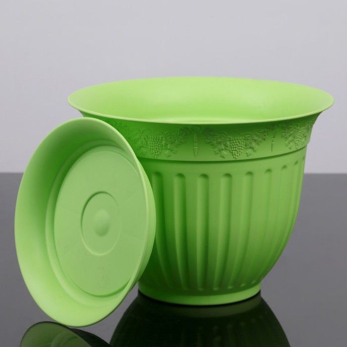 Кашпо Виноград 16 с/п 1л папоротник (Техпласт)