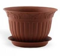 Кашпо Виноград 26 с/п 4л терракот (Техпласт)