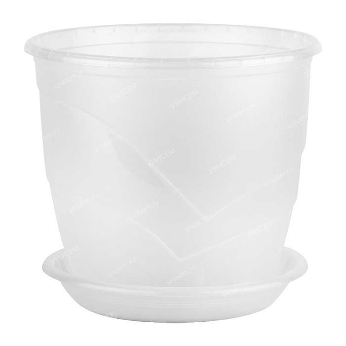 Горшок для Орхидей Венеция 21 прозрачный 4,1л (Техпласт)