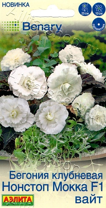 Бегония Нонстоп мокка Вайт F1 5шт ц/п (Аэлита)