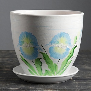 Горшок керамич Ирис 2,4л (Беларусь)