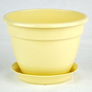 Кашпо Антик 28 крем 7,2л (Техпласт)