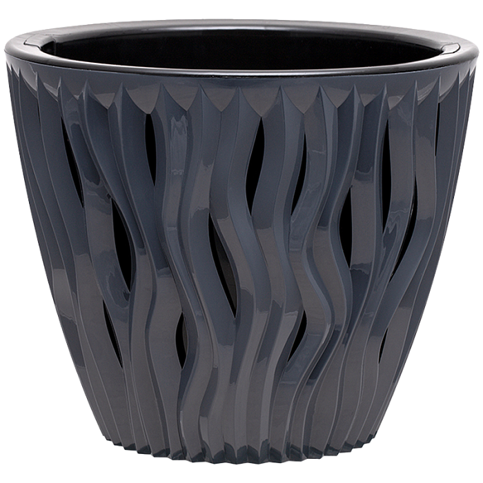 Кашпо Вдохновение 3л Антрацит (ВМС)