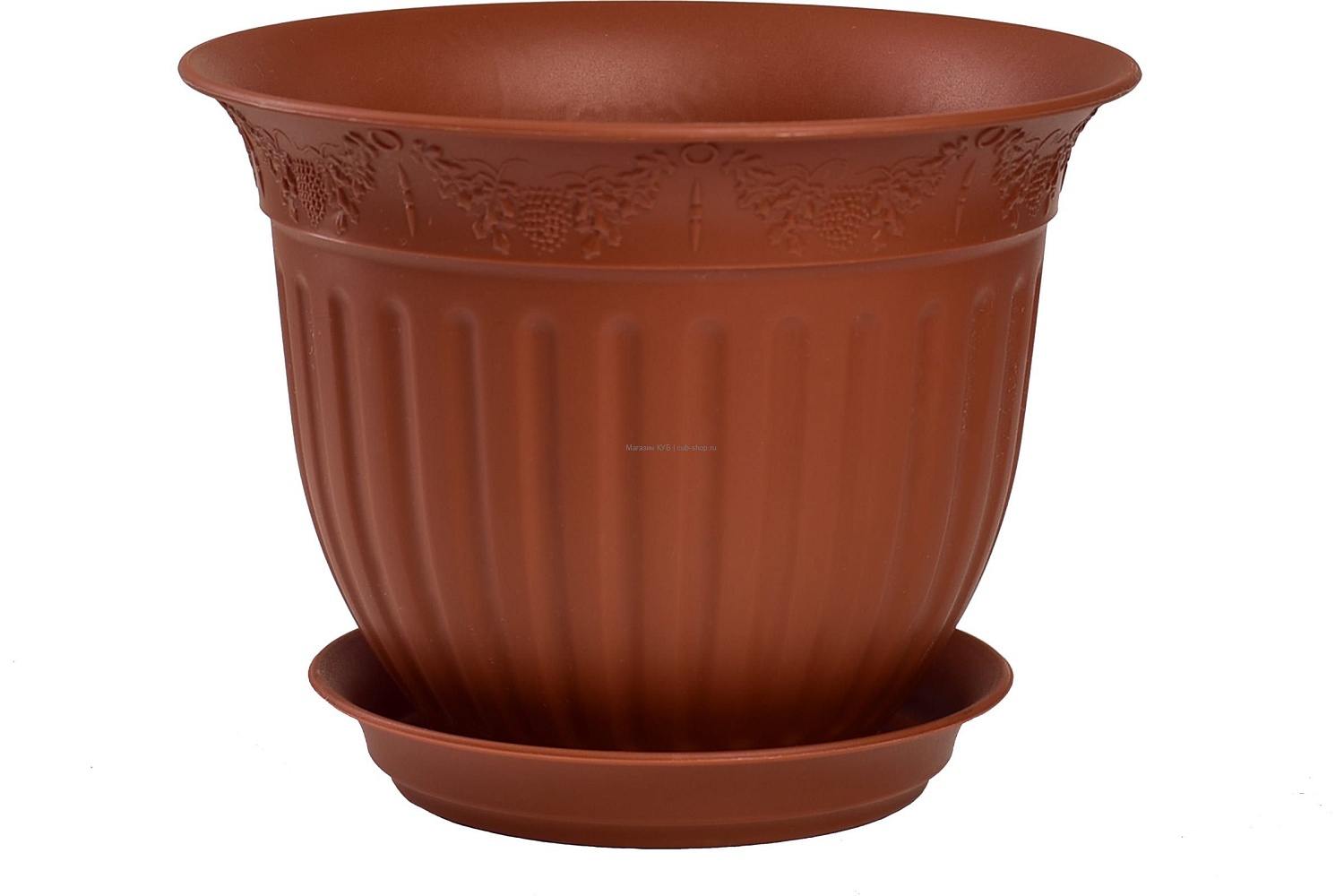 Кашпо Виноград 29 с/п 6л терракот (Техпласт)