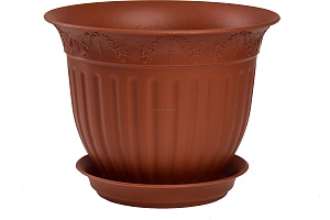 Кашпо Виноград 29 с/п 6л терракот (Техпласт)