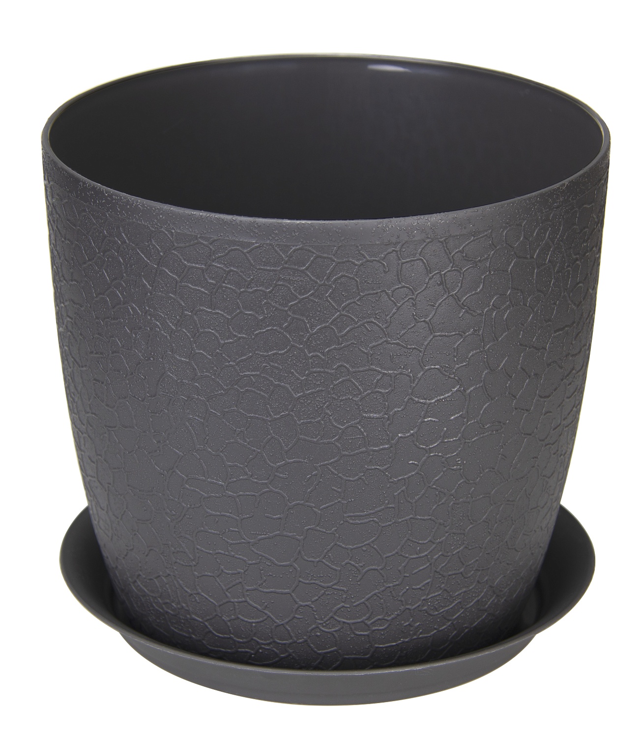 Кашпо Верона 14 с/п графитовый (М пласт)