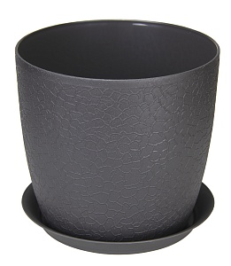 Кашпо Верона 14 с/п графитовый (М пласт)