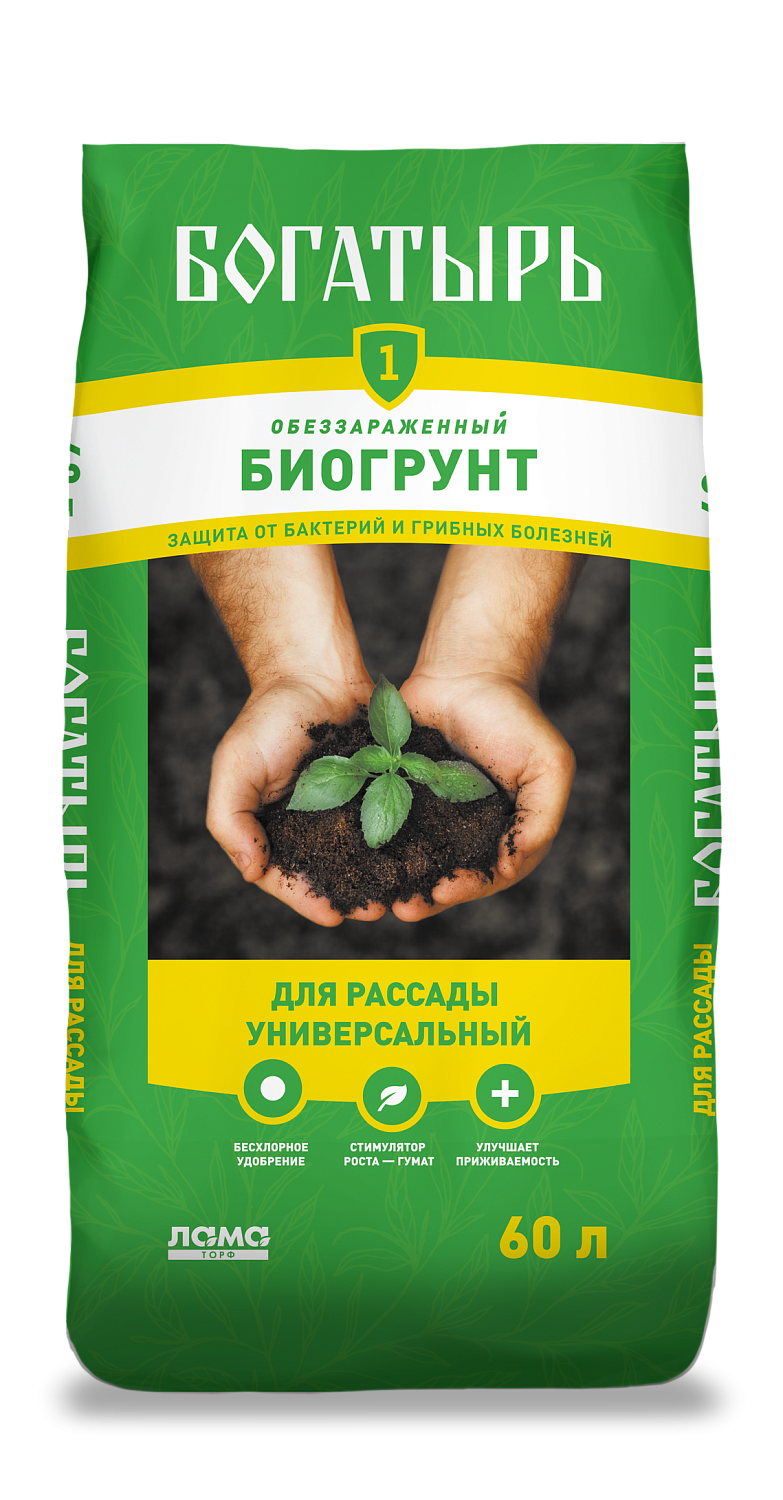 Грунт Богатырь универсальный рассада 60л (ЛамаТ) 2/45