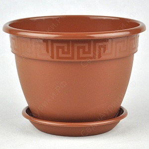 Кашпо Антик 22 терракот 3,6л (Техпласт)