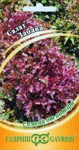 Салат Забава 0,5г ц/п (Гавриш) краснолистный