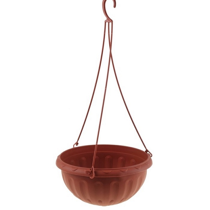 Кашпо подвесное Джулия 3,5л коричневый БШ1608 (М пласт) 
