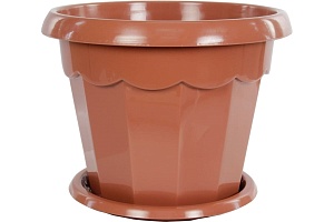 Кашпо Гармония 4л с/п корич. (Альтернатива)