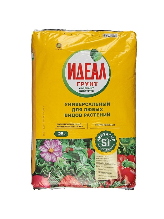 Грунт Идеал универсальный с авитасилом 25л (НордПалп) 4/60