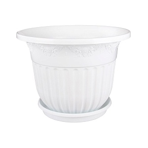 Кашпо Лозанна 7л с/п белый (Альтернатива)