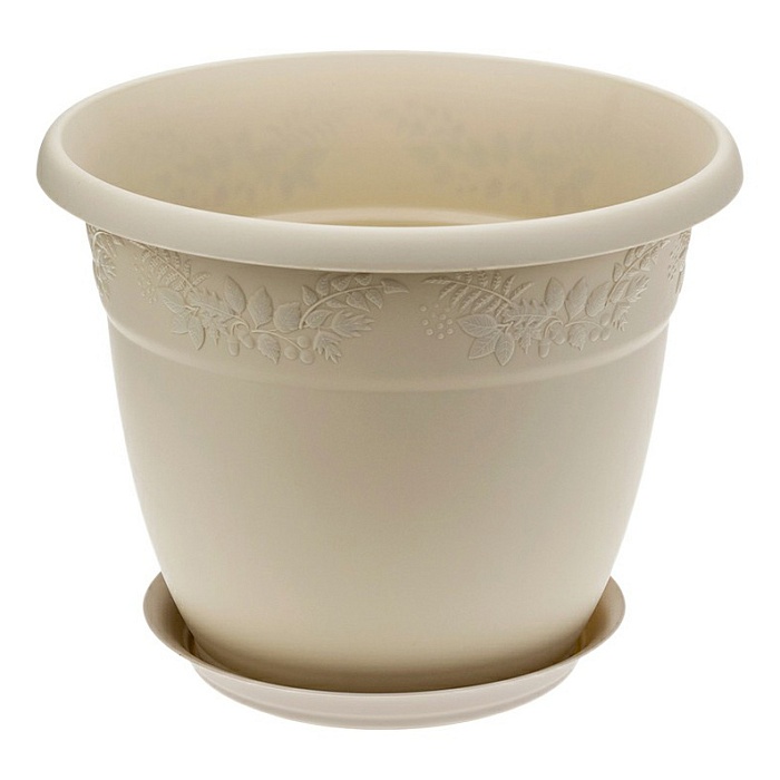 Кашпо Рябина 22 с/п латте 3,6л М3055 (М пласт) 